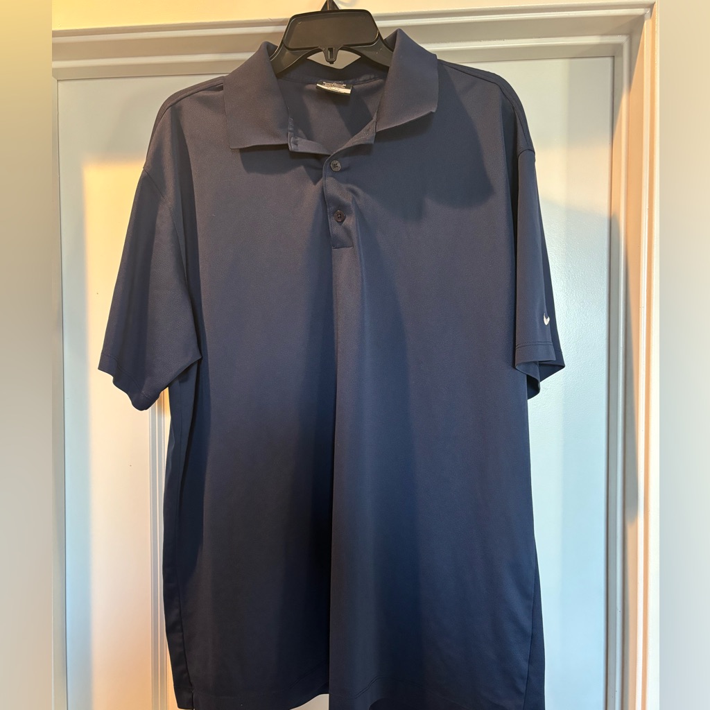 Mens Nike Golf DriFit Polo Navy Blue Xl